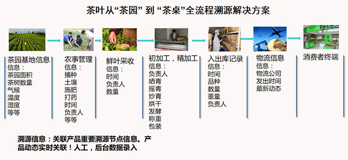 茶叶从“茶园”到“茶桌”全流程溯源解决方案