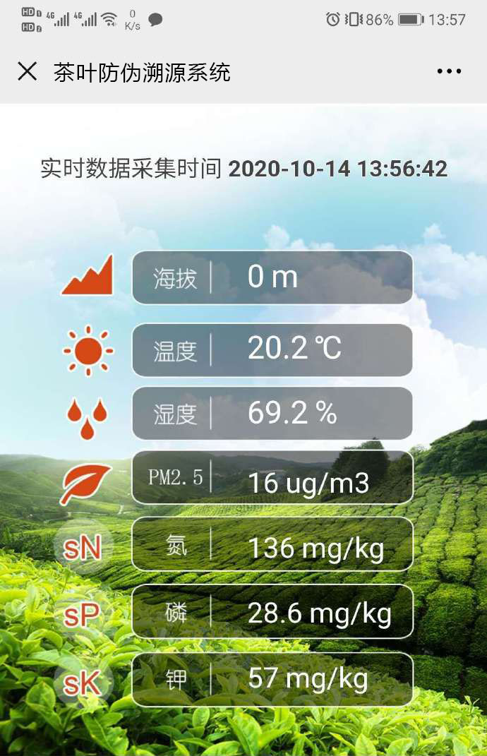 茶叶防伪溯源系统,茶叶生长环境