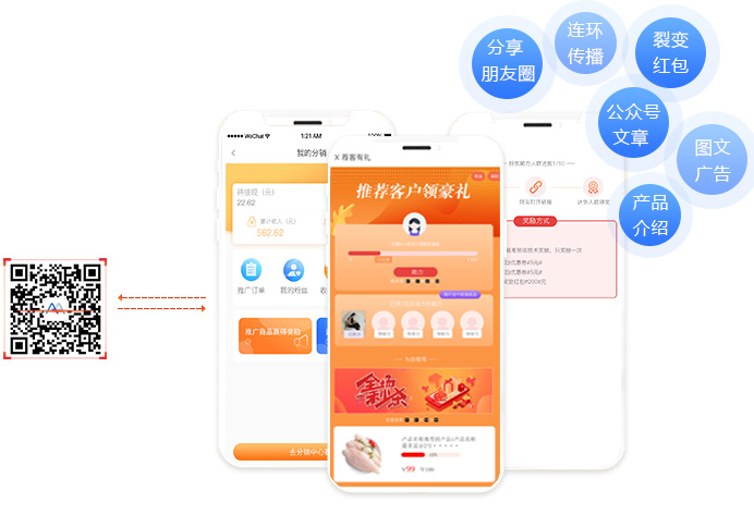 二维码营销平台实现产品促销